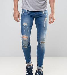 Рваные супероблегающие джинсы Blend Flurry - Темно-синий