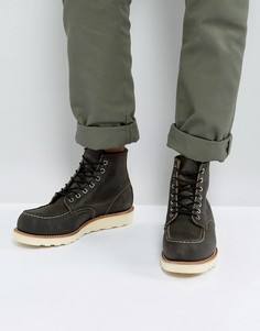 Темно-серые кожаные ботинки Red Wing 6 Inch Classic - Черный