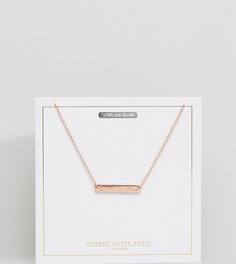 Ожерелье с покрытием из розового золота и буквой C на подвеске Johnny Loves Rosie - Золотой