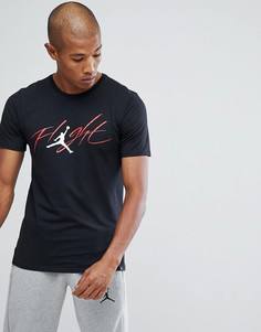Черная футболка с логотипом в стиле ретро Nike Jordan 908013-014 - Черный