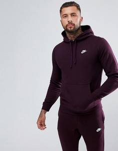 Худи фиолетового цвета Nike Club 804346-652 - Фиолетовый