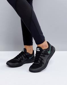 Черные кроссовки с эффектом металлик Nike Training Lunarexceed - Черный