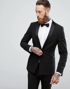Черный супероблегающий смокинг ASOS - Черный
