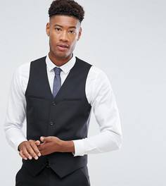 Черный жилет узкого кроя ASOS TALL - Черный