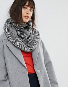 Шарф-снуд в клетку на молнии ASOS - Мульти