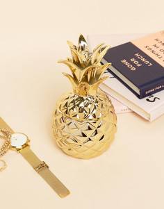 Золотистая подставка под украшения в виде ананаса Sass & Belle - Мульти