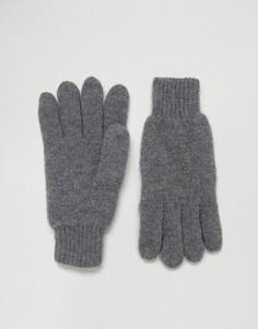 Шерстяные перчатки Selected Homme - Серый