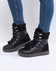 Водонепроницаемые походные ботинки со шнуровкой UGG Viki - Черный