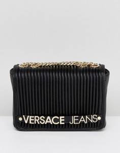 Плиссированная сумка через плечо Versace Jeans - Черный