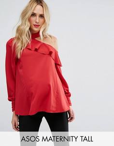 Блузка с открытыми плечами ASOS Maternity TALL - Красный
