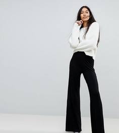 Классические брюки с широкими штанинами ASOS Tall - Черный