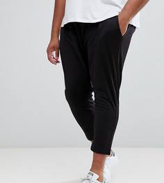 Полиэстеровые зауженные джоггеры ASOS PLUS - Черный