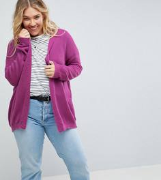 Пушистый кардиган ASOS CURVE - Фиолетовый