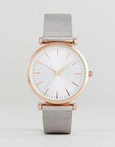 Часы с сетчатым браслетом New Look - Розовый