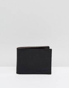 Кожаный бумажник Jack & Jones - Черный
