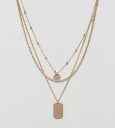Ожерелье-чокер в три ряда Monki - Золотой