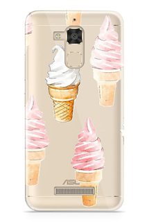 Аксессуар Чехол Asus ZenFone 3 Max ZC520TL With Love. Moscow Silicone Ice Cream 5845