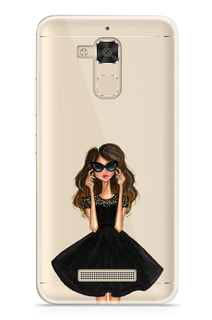 Аксессуар Чехол Asus ZenFone 3 Max ZC520TL With Love. Moscow Silicone Girl in Dress 5865
