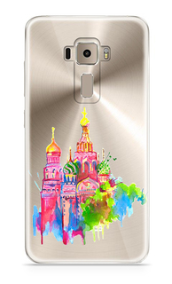 Аксессуар Чехол Asus ZenFone 3 ZE520KL With Love. Moscow Silicone Russia 5930