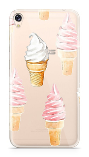 Аксессуар Чехол Asus ZenFone Live ZB501KL With Love. Moscow Silicone Ice Cream 5957