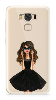 Аксессуар Чехол ASUS ZenFone 3 Max ZC553KL With Love. Moscow Silicone Girl in a Dress 7209