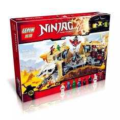 Конструктор Lepin Ninjago Самурай Х: битва в пещерах 723 дет. 06039