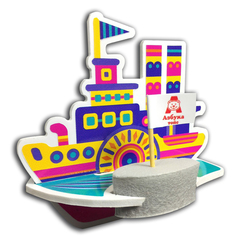 Сборная модель Азбука тойс Пароход ЮМ-0004