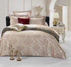 Постельное белье Valtery JC-19 Комплект 2 спальный Сатин + жаккард