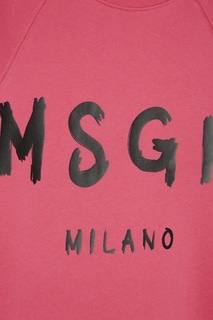 Хлопковый свитшот с логотипом Msgm