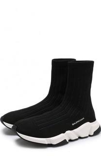 Текстильные кроссовки Speed Balenciaga