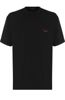 Хлопковая футболка с круглым вырезом Balenciaga