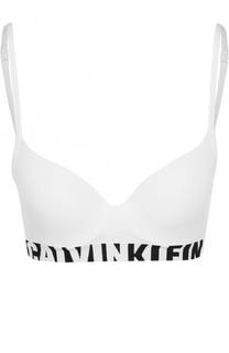 Однотонный бюстгальтер с логотипом бренда Calvin Klein Underwear