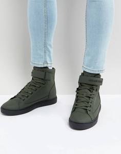 Высокие кроссовки цвета хаки Armani Jeans - Зеленый