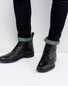 Черные кожаные ботинки на шнуровке Dead Vintage - Черный
