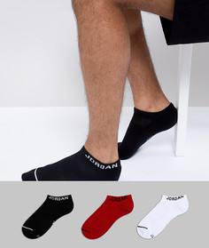 Набор из 3 пар разноцветных невидимых носков Nike Jordan Jumpman SX5546-011 - Мульти