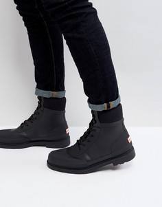 Ботинки на шнуровке Hunter Original Commando - Черный