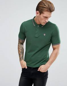 Зеленая футболка-поло с короткими рукавами Fila Vintage - Зеленый
