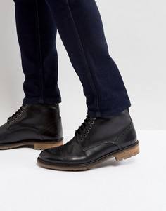Черные кожаные ботинки Silver Street Milled - Черный