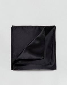 Черный однотонный платок для нагрудного кармана Devils Advocate - Черный