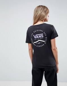 Черная футболка с логотипом Vans - Черный