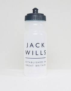 Прозрачная бутылка для воды с логотипом Jack Wills Cleveland - Очистить