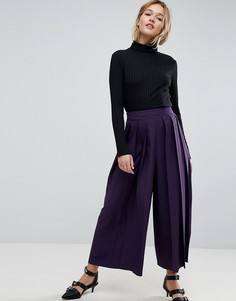 Кюлоты с крупными складками ASOS Tailored - Фиолетовый