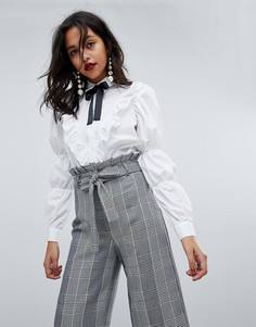 Рубашка с объемными рукавами River Island - Белый