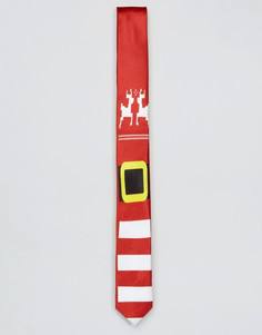 Новогодний галстук SSDD - Красный