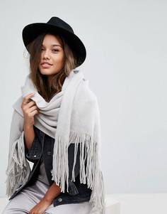 Шарф оверсайз с начесом Free People Kolby - Серый