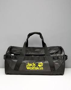 Черная сумка дафл с логотипом Jack Wolfskin Expedition - Черный