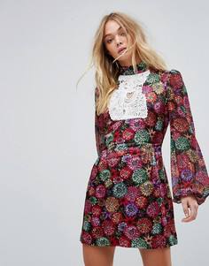 Платье мини с принтом Millie Mackintosh - Мульти