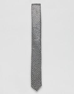 Серебристый галстук с пайетками ASOS - Серебряный