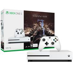 Игровая консоль Xbox One Microsoft S 500 GB белая + Shadow of War