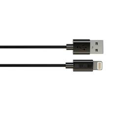 Кабель для iPod, iPhone, iPad InterStep USB/Lightning(MFI), черный, TPE, 1,0m USB/Lightning(MFI), черный, TPE, 1,0m